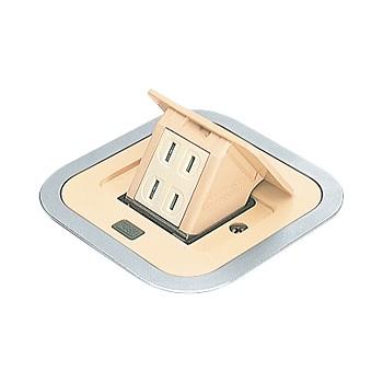 パナソニック DU1300W F型アップコン(ケーブル工事用)(角型)アイボリー 2P15A 125V 2コ口 | Panasonic