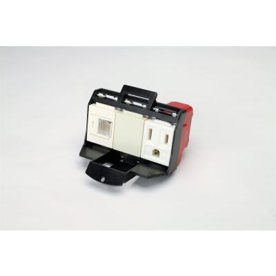 【受注品】寺田電機 EEM90015 器具ブロック（接地2P 15A 125V×1 / CAT6モジュラジャック×1） | 