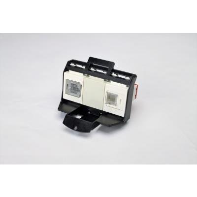 【受注品】寺田電機 EEM90040 器具ブロック（CAT5Eモジュラジャック×1 / 6極6芯モジュラジャック×1） | 