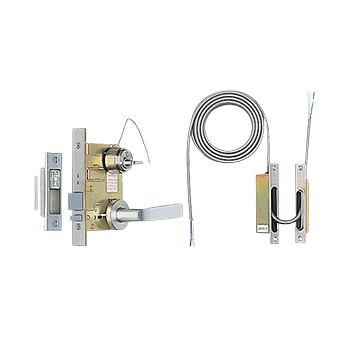 パナソニック EK3712 2線式レバーハンドル付電気錠ML型(V18シリンダー)(電気錠本体・レバーハンドル・通電金具のセット) | Panasonic