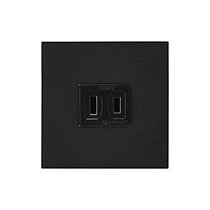 【受注品】神保電器 HTL-1502 HTLコンセントセット ソフトブラック | 