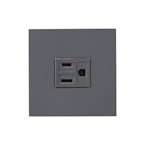 【受注品】神保電器 HTL-1504 HTL接地コンセントセット ソリッドグレー | 