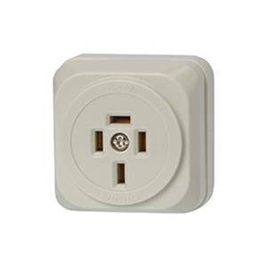 神保電器 JE-4152 露出接地コンセント 3極接地極付 15A 250V | 