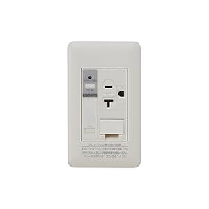神保電器 JPTC-ITGE プレートラックコンセント アラーム機能 埋込アースターミナル付 15A・20A兼用接地コンセント AC100 | 