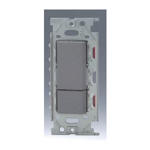 神保電器 NKW02852SG 3路ダブルスイッチセット 【上段ダブル(ガイド)+