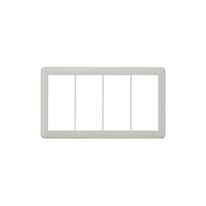 神保電器 NWP-4 J・WIDE SLIM シリーズ スイッチプレート 4連用 | 