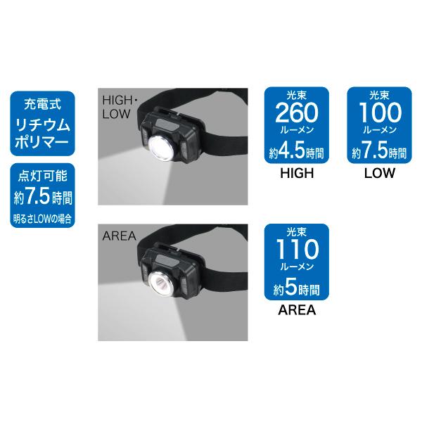 DENSAN PLRX-6 タッチレスセンサー付 LEDヘッドライト【PLRX6H】 | JEFCOM | 01