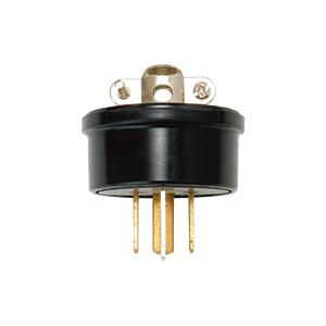 神保電器 PP-4152（黒） 接地さし込プラグ 3極 接地極付 15A-250V | 
