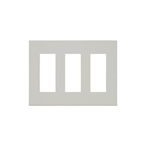 神保電器 QWD-333 J・WIDE SLIMシリーズ スリムスクエア 2ピースコンセントプレート 3連用 3+3+3口 | 