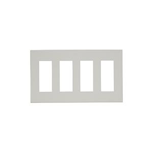 神保電器 QWD-3333 J・WIDE SLIMシリーズ スリムスクエア 2ピースコンセントプレート 4連用 3+3+3+3口 | 