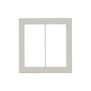 神保電器 QWP-2 J・WIDE SLIMシリーズ スリムスクエア スイッチプレート 2連用 | 