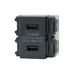 神保電器 R3701B02G 埋込USB給電用コンセント TYPE-A | 