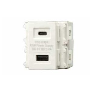 神保電器 R3704A01C 埋込USB給電用コンセント Type-C+Type-A   JIMBO | 