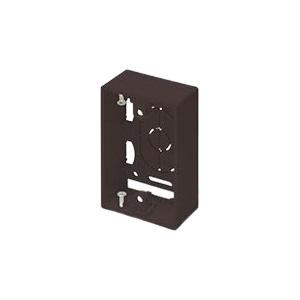 マサル工業 SFBA19 ニュー・エフモール付属品 露出ボックス 1個用 浅型 チョコ | 