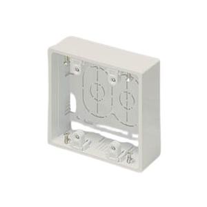 マサル工業 SFBA23 ニュー・エフモール付属露出ボックス2個用浅型ミルキーホワイト | 