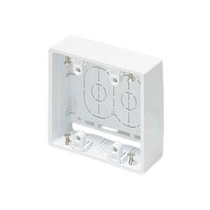 マサル工業 SFBF22 ニュー・エフモール付属 露出ボックス 2個用 深型 ホワイト | 