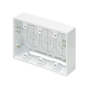 マサル工業 SFBF32 ニュー・エフモール付属 露出ボックス 3個用 深型 ホワイト | 