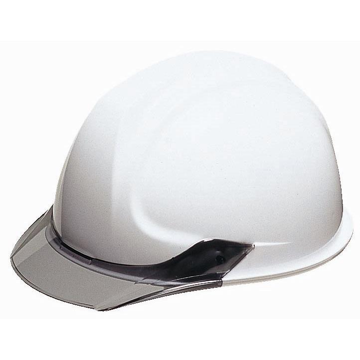 未来工業 USH-2SVW ヘルメット スモークバイザータイプ USメット 白 墜落・飛来落下・耐電用(墜落用スチロール入り) 【USH2SVW】 | 未来工業