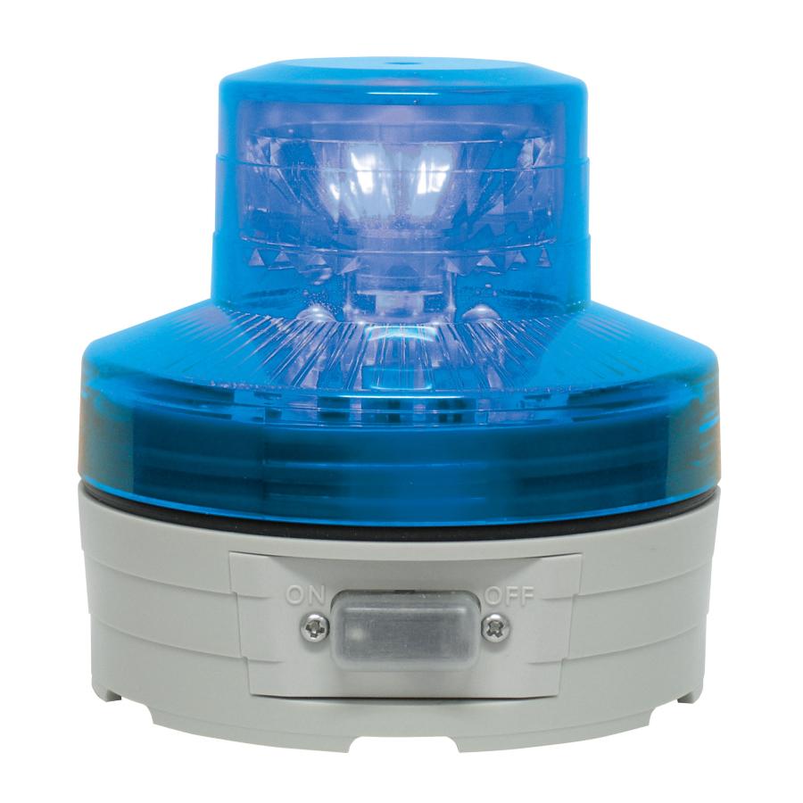 日恵製作所 VL07B-003AB 電池式LED警告灯 ニコUFO 青 | 
