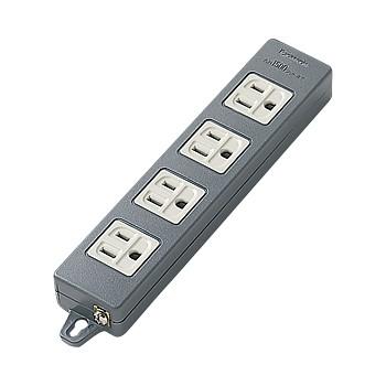 パナソニック WCH2304B OAタップ(接地15A形)(4コ口・ブラック)(マグネット付)・適用コード3心ビニルキャブタイヤ丸形コード(VCTF) | Panasonic