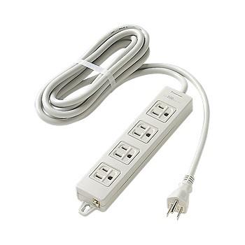 パナソニック WCH2334H OAタップ(接地15A形)(4コ口・グレー)(3mコード付)(マグネット付) | Panasonic