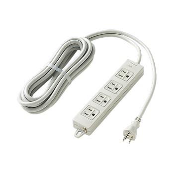 パナソニック WCH2354H OAタップ(接地15A形)(4コ口・グレー)(5mコード付)(マグネット付) | Panasonic