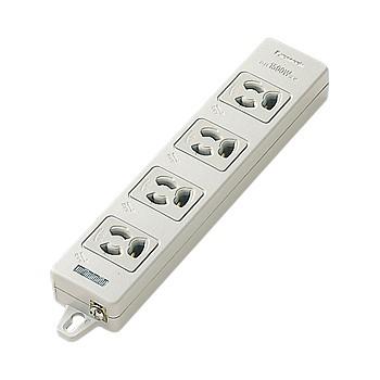 パナソニック WCH24043H OAタップ(接地15A抜け止め形)(4コ口・グレー)(マグネット付)適用コード3心ビニル キャブタイヤ丸形コード | Panasonic