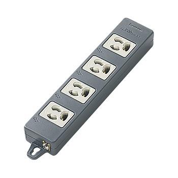 パナソニック WCH2404B OAタップ(接地15A抜け止め形)(4コ口・ブラック)(マグネット付) | Panasonic