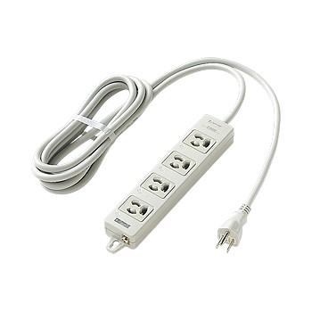 パナソニック WCH24343H OAタップ(接地15A抜け止め形)(4コ口・グレー)(3mコード付)(マグネット付)(電源表示付) | Panasonic