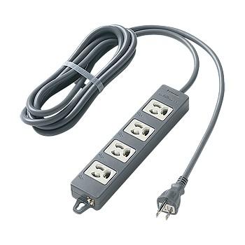 パナソニック WCH2434B OAタップ(接地15A抜け止め形)(4コ口・ブラック)(3mコード付)(マグネット付) | Panasonic