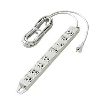 パナソニック WCH2438H OAタップ(接地15A抜け止め形)(8コ口・グレー)(マグネット付)(3mコード付) | Panasonic