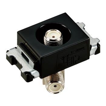 パナソニック WCS3814B 埋込高シールドテレビターミナル(電流通過形)(10〜3224MHz)(ブラック) | Panasonic