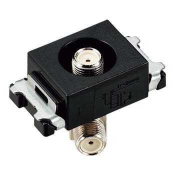 パナソニック WCS3814MB 埋込高シールドテレビターミナル(電流通過形)(10〜3224MHz)(マットブラック) | Panasonic