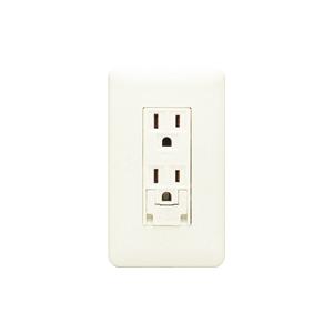 神保電器 WJ03451PW J・WIDEシリーズ アースターミナル付 接地ダブルコンセント セット品 | 