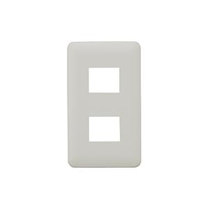 神保電器 WJD-2 J・WIDE SLIMシリーズ 2ピースコンセントプレート １連用 2口 | 