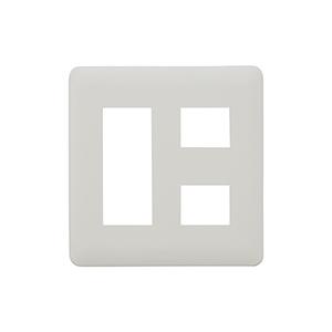 神保電器 WJE-32 J・WIDEシリーズ コンセントプレート 2連用 (3+2) | 