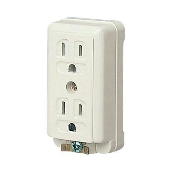 パナソニック WK3005 接地コンセント(2P) アースターミナル付 接地ダブルコンセント(送り端子付)(125V) | Panasonic