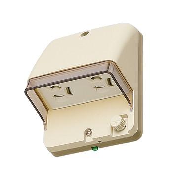 パナソニック WK4106 フル接地防水ダブルコンセント(φ39キャップ×2対応形)(抜け止め式・アースターミナル付)(露出・埋込両用) | Panasonic