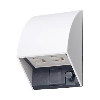 パナソニック WK4602WK スマート接地防水ダブルコンセント(抜け止め式・アースターミナル式)(露出・埋込両用)(ホワイト) | Panasonic