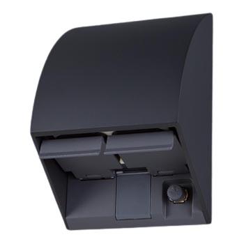 パナソニック WK4662B スマート接地防水ダブルコンセント(防水・防塵保護カバー付)(抜け止め式・アースターミナル付)(露出・埋込両用)(ブラック) | Panasonic