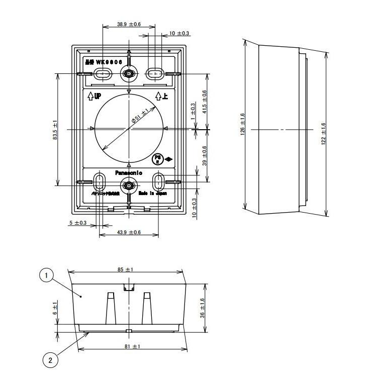 パナソニック WK9806 薄形配線スペーサ |  | 01