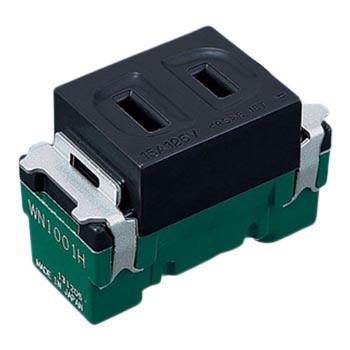 パナソニック WN1001B フルカラー埋込コンセント（ブラック） | 