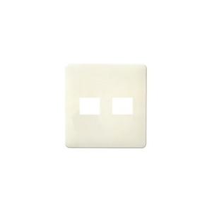 パナソニック WN6072W モダンプレート2コ用(1コ+1コ用)(ミルキーホワイト) | Panasonic