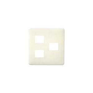 パナソニック WN6873WK フルカラーワンタッチモダンプレート 3コ用(2コ+1コ用)(ミルキーホワイト) | Panasonic