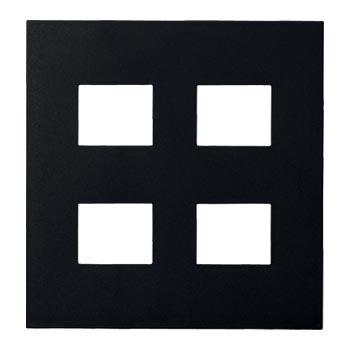 パナソニック WNS6004B SO-STYLE プレート4コ用(2コ+2コ用)(マットブラック) | Panasonic