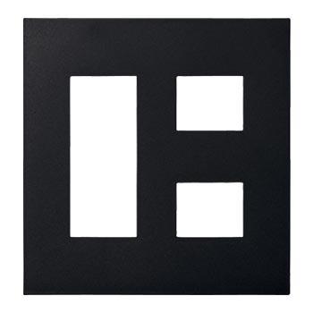 パナソニック WNS6005B SO-STYLE プレート5コ用(3コ+2コ用)(マットブラック) | Panasonic