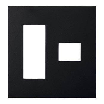 パナソニック WNS6074B SO-STYLE プレート4コ用(3コ+1コ用)(マットブラック) | Panasonic