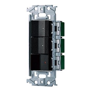 パナソニック WNSS51558B SO-STYLE 埋込スイッチセット(ほたるスイッチC×2、パイロットスイッチC 0.5A)(マットブラック) | Panasonic
