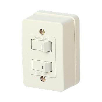 パナソニック WS3900W 露出スイッチ 2連タンブラスイッチ(ハイ角連用) | Panasonic