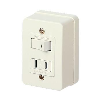 パナソニック WS3901W 露出スイッチ コンセント付タンブラスイッチ(ハイ角連用) | Panasonic